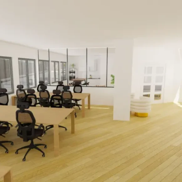 Bureau privé 225 m² 42 postes Location bureau Boulevard Barbès Paris 75018 - photo 2