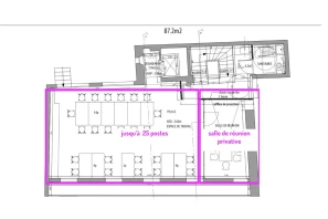 Bureau privé - 75002 - 25 postes - 10900€