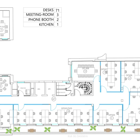 Espace indépendant 395 m² 86 postes Coworking Rue de Choiseul Paris 75002 - photo 17