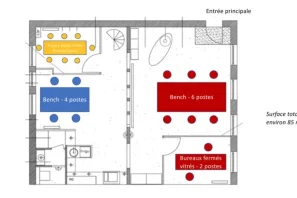 Espace indépendant - 75006 - 12 postes - 4300€