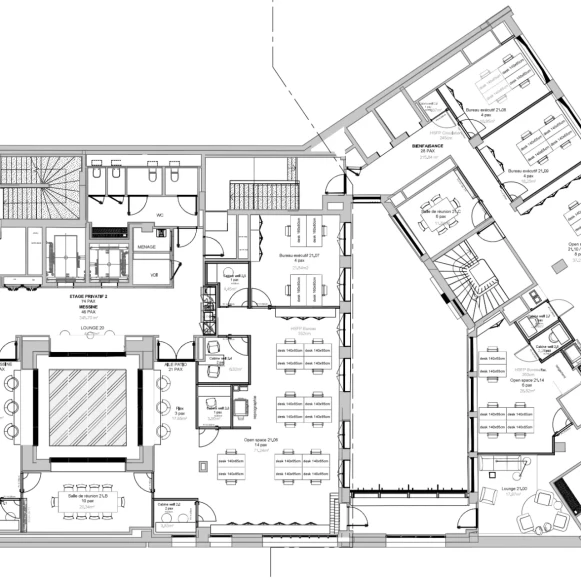 Bureau privé 19 m² 4 postes Location bureau Avenue de Messine Paris 75008 - photo 1