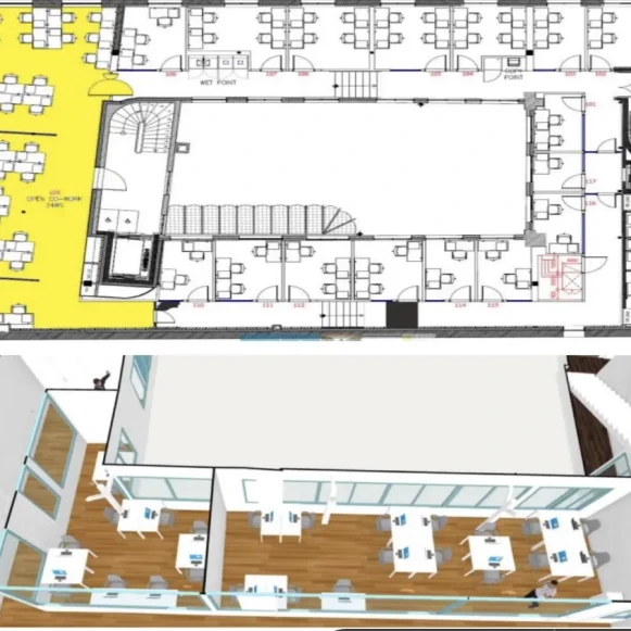 Bureau privé 130 m² 28 postes Coworking Avenue Parmentier Paris 75011 - photo 4