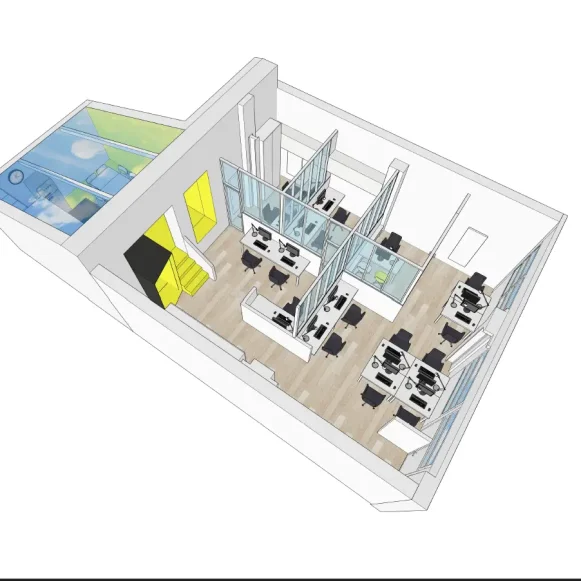 Bureau privé 200 m² 7 postes Location bureau Passage du Bureau Paris 75011 - photo 2