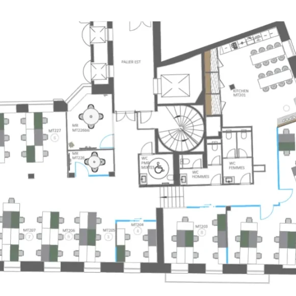 Espace indépendant 400 m² 80 postes Location bureau Rue de Montholon Paris 75009 - photo 4