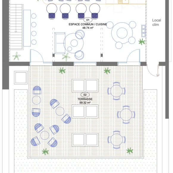 Espace indépendant 410 m² 54 postes Coworking Rue Dulong Paris 75017 - photo 8