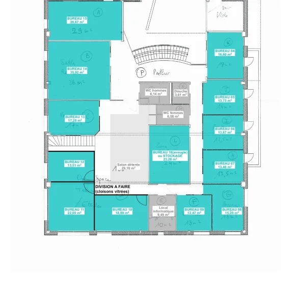 Bureau privé 30 m² 4 postes Coworking Rue André Marie Ampère Plaisance-du-Touch 31830 - photo 12