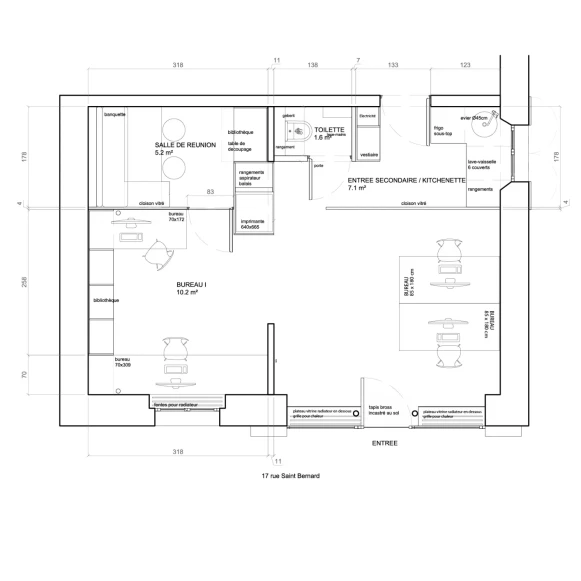 Bureau privé 40 m² 8 postes Coworking Rue Saint-Bernard Paris 75011 - photo 6