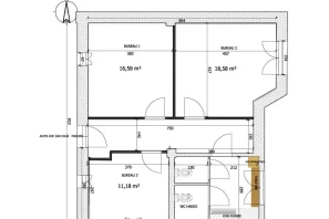 Bureau privé - 94400 - 3 postes - 610€