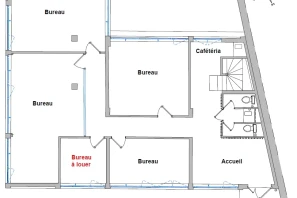 Bureau privé - 75005 - 2 postes - 950€