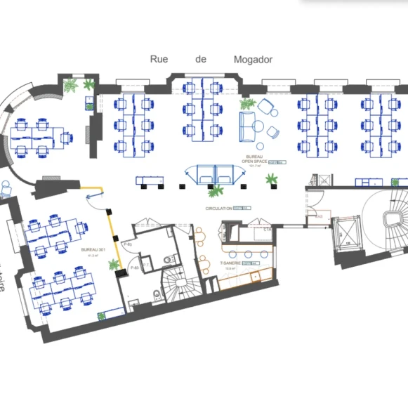 Espace indépendant 206 m² 40 postes Location bureau Rue de Mogador Paris 75009 - photo 4