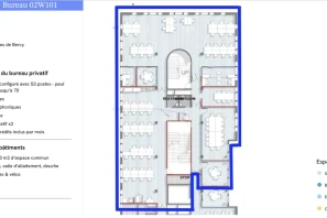 Bureau privé - 75012 - 70 postes - 49626.5€