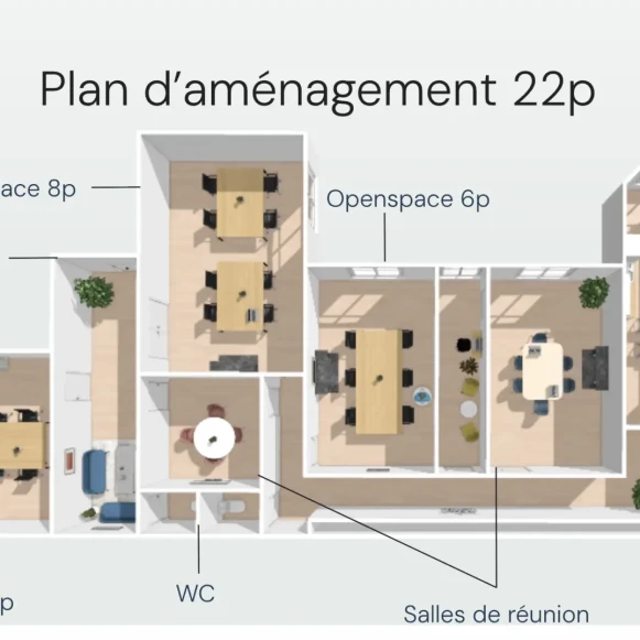 Bureau privé 180 m² 22 postes Location bureau Rue Théodule Ribot Paris 75017 - photo 3