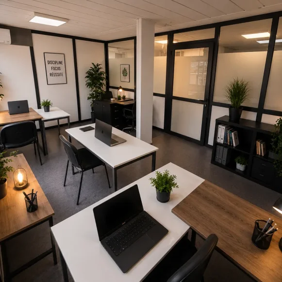 Bureau privé 22 m² 7 postes Coworking Rue Rabelais Montreuil 93100 - photo 1