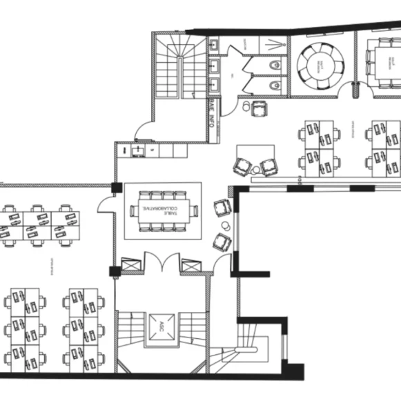 Espace indépendant 130 m² 26 postes Location bureau Rue Beaubourg Paris 75003 - photo 4