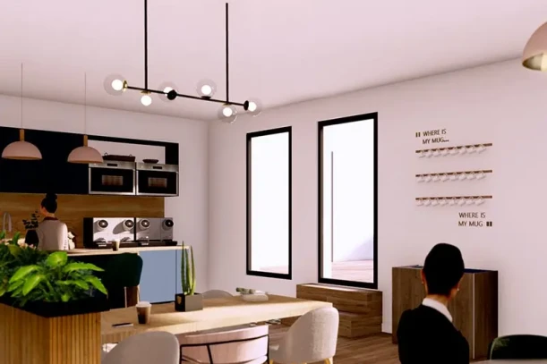 Bureau privé - 54000 - 2 postes - 1229€