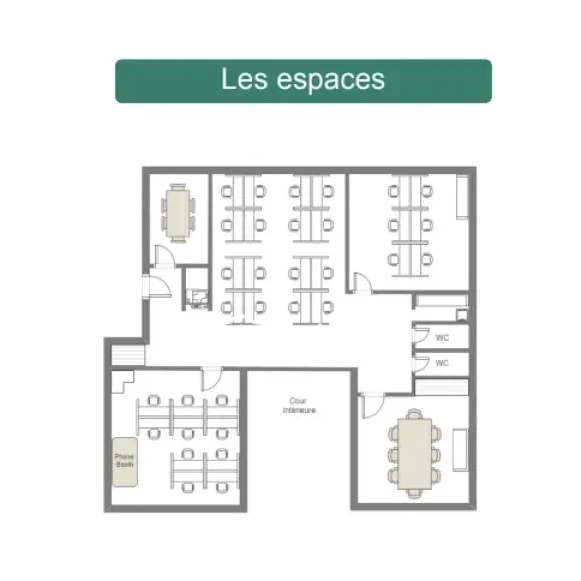 Espace indépendant 188 m² 32 postes Location bureau Rue des Messageries Paris 75010 - photo 9