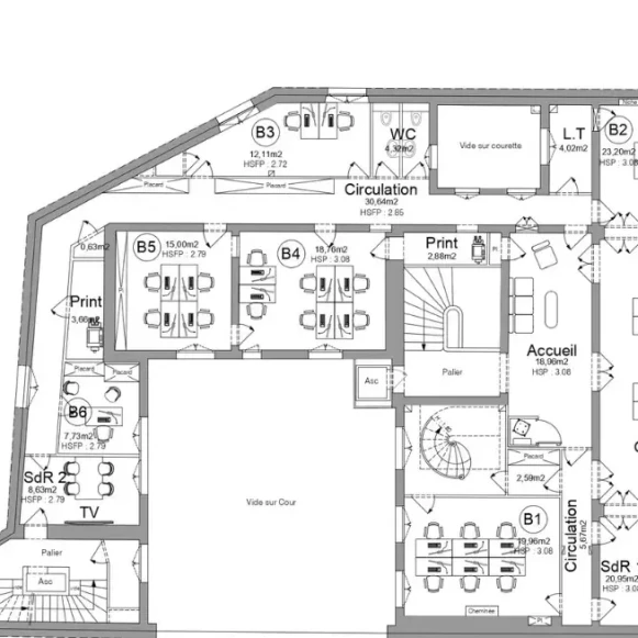 Open Space  53 postes Coworking Avenue Carnot Paris 75017 - photo 11