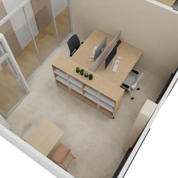 Bureau privé 14 m² 2 postes Location bureau Avenue de la 4ème République Rezé 44400 - photo 11