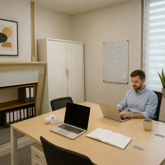 Bureau privé 15 m² 2 postes Location bureau Rue Professeur Calmette Cenon 33150 - photo 1
