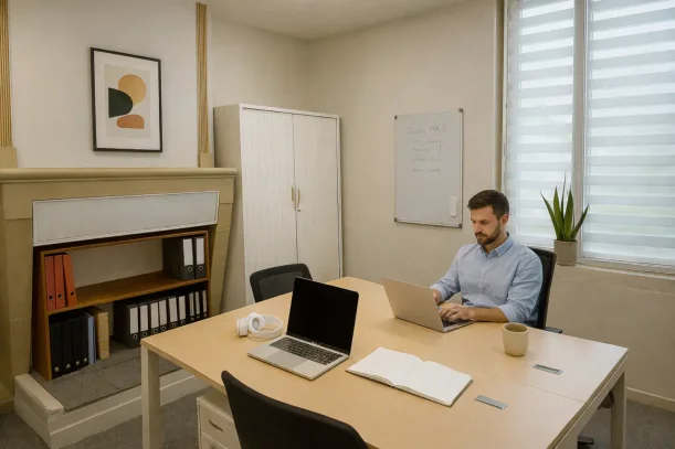 Bureau privé - 33150 - 2 postes - 620€
