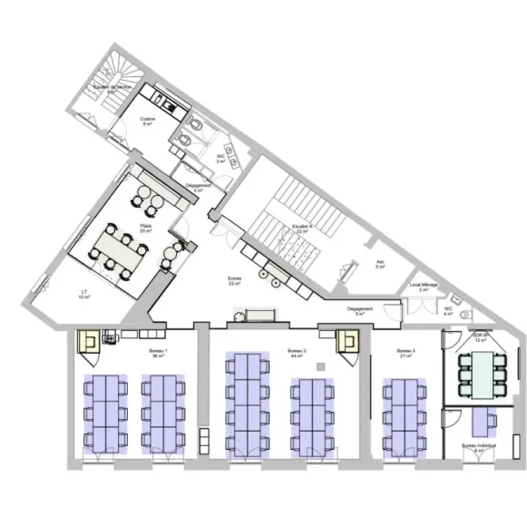 Espace indépendant 234 m² 28 postes Location bureau Avenue de l'Opéra Paris 75002 - photo 3