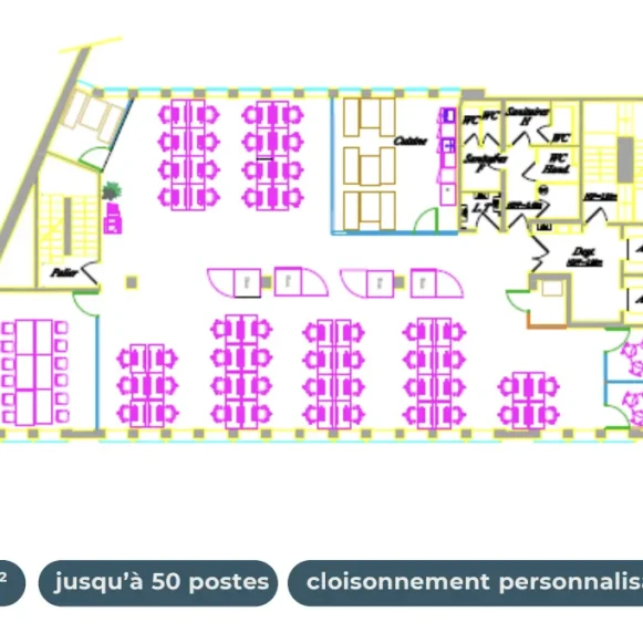 Espace indépendant 350 m² 50 postes Location bureau Avenue de la Grande Armée Paris 75017 - photo 9