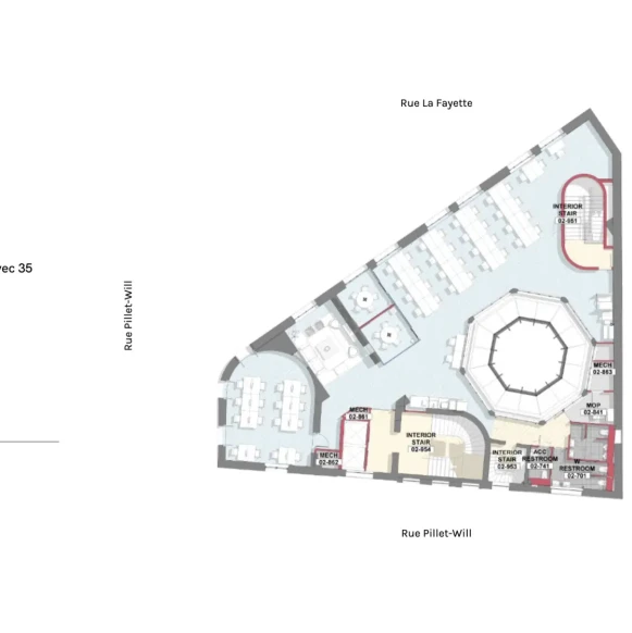 Bureau privé 352 m² 51 postes Coworking Rue La Fayette Paris 75009 - photo 5
