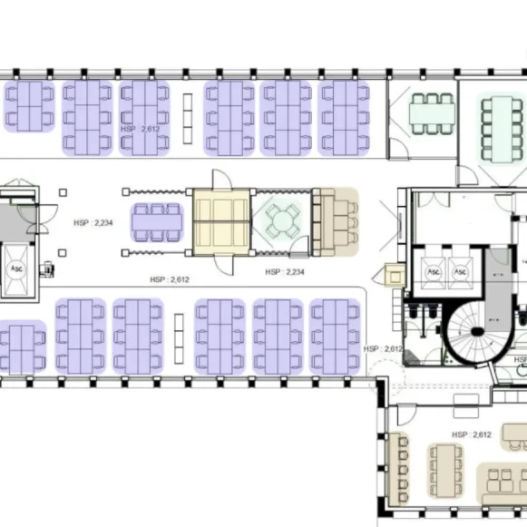Espace indépendant 437 m² 76 postes Coworking Rue Quentin Bauchart Paris 75008 - photo 2