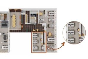 Bureau privé - 35520 - 14 postes - 3000€