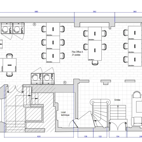 Espace indépendant 450 m² 60 postes Coworking Rue Sainte-Anne Paris 75002 - photo 9