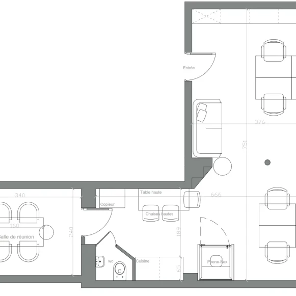 Espace indépendant 43 m² 8 postes Location bureau Rue Richard Lenoir Paris 75011 - photo 1