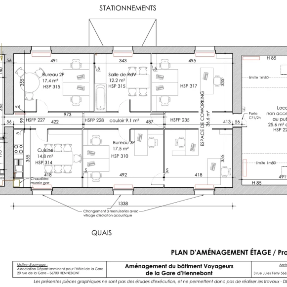 Open Space  10 postes Location bureau Rue de la Gare Hennebont 56700 - photo 1