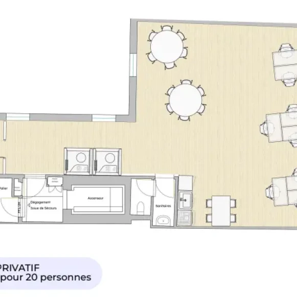 Espace indépendant 105 m² 18 postes Location bureau Rue du Sentier Paris 75002 - photo 3