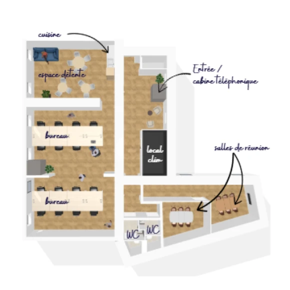 Espace indépendant 110 m² 22 postes Location bureau Rue de la République Lyon 69001 - photo 8