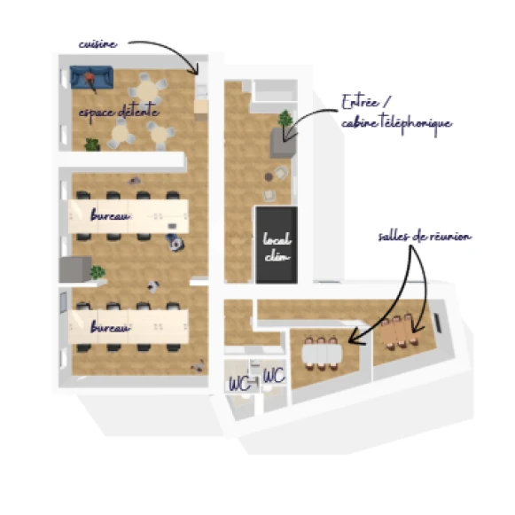 Espace indépendant 110 m² 20 postes Location bureau Rue de la République Lyon 69001 - photo 7