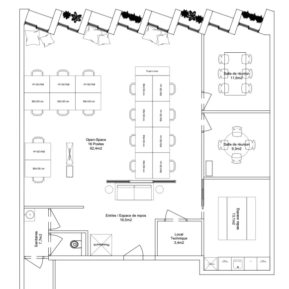 Espace indépendant 127 m² 16 postes Location bureau Rue de Douai Paris 75009 - photo 12