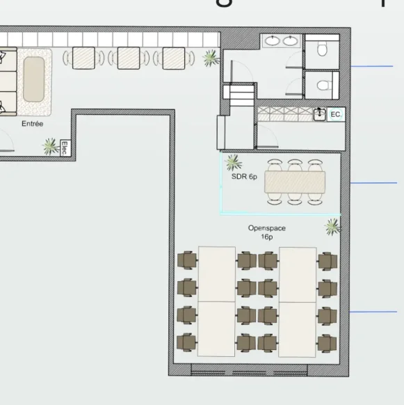 Espace indépendant 78 m² 16 postes Location bureau Rue Raffet Paris 75016 - photo 1