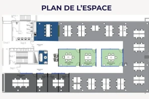 Bureau privé - 93210 - 2 postes - 720€