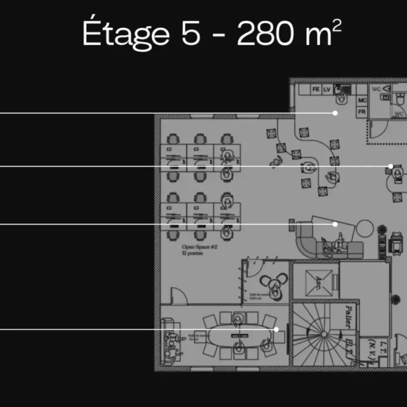 Espace indépendant 280 m² 38 postes Location bureau Rue Adam Ledoux Courbevoie 92400 - photo 6