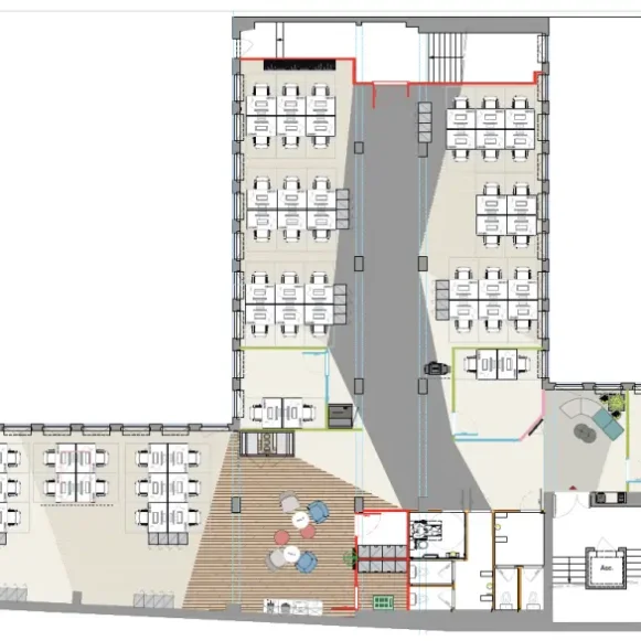 Espace indépendant 417 m² 50 postes Location bureau Rue Saint-Fiacre Paris 75002 - photo 3