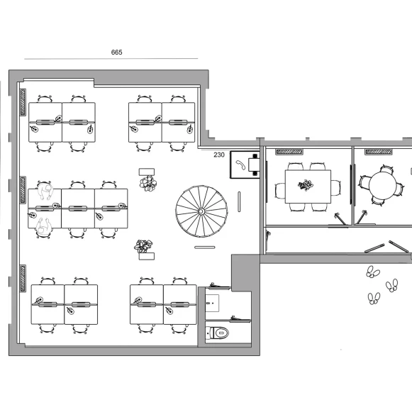 Espace indépendant 170 m² 28 postes Location bureau Rue d'Artois Paris 75008 - photo 12