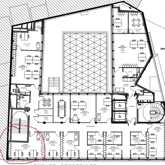 Bureau privé 21 m² 6 postes Location bureau Rue de Courcelles Paris 75008 - photo 1