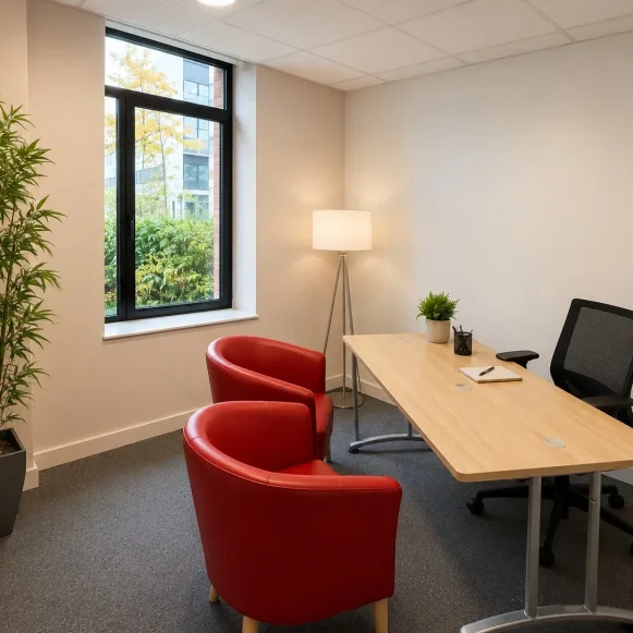 Bureau privé 12 m² 2 postes Location bureau Chemin du Moulin Carron Dardilly 69570 - photo 1