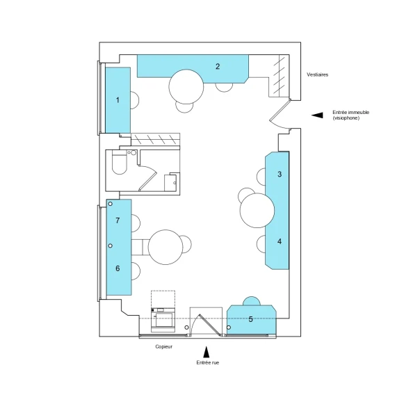 Espace indépendant 36 m² 7 postes Location bureau Rue Jacques Louvel-Tessier Paris 75010 - photo 5