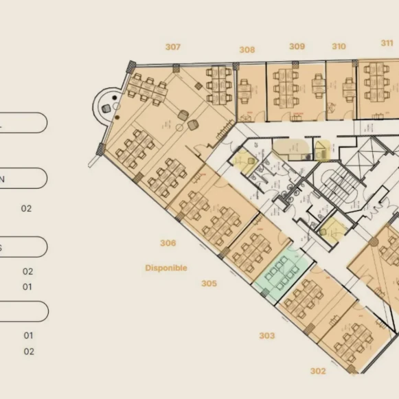 Bureau privé 51 m² 6 postes Location bureau Boulevard Gouvion-Saint-Cyr Paris 75017 - photo 5