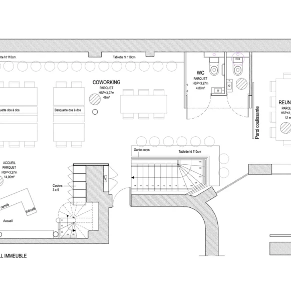 Bureau privé 12 m² 3 postes Coworking Rue Saint-Martin Paris 75004 - photo 2