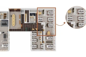 Bureau privé - 35520 - 22 postes - 4500€