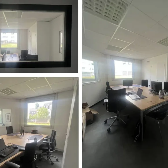 Bureau privé 21 m² 5 postes Coworking Rue Desseaux Rouen 76100 - photo 1