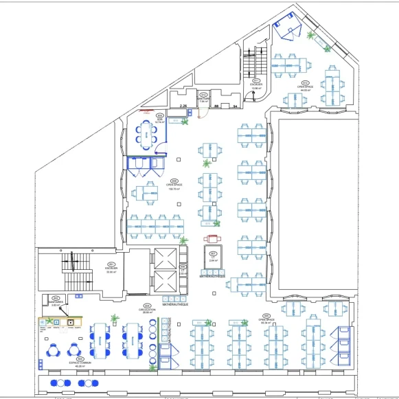 Espace indépendant 21 m² 6 postes Coworking Place de la Bourse Paris 75002 - photo 3