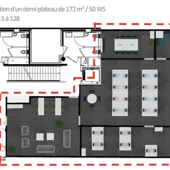 Espace indépendant 172 m² 50 postes Location bureau Avenue du Général Leclerc Boulogne-Billancourt 92100 - photo 4